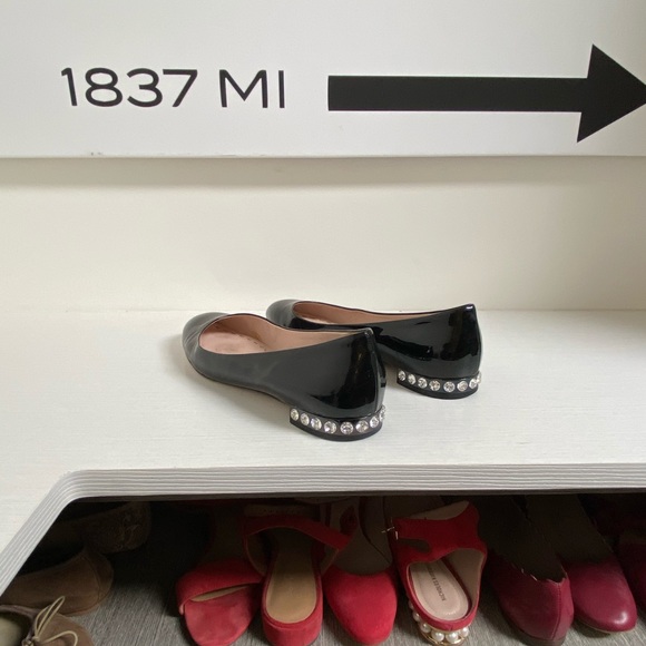 Miu Miu Black Patent Leather Ballet Flats - Picture 3 of 5